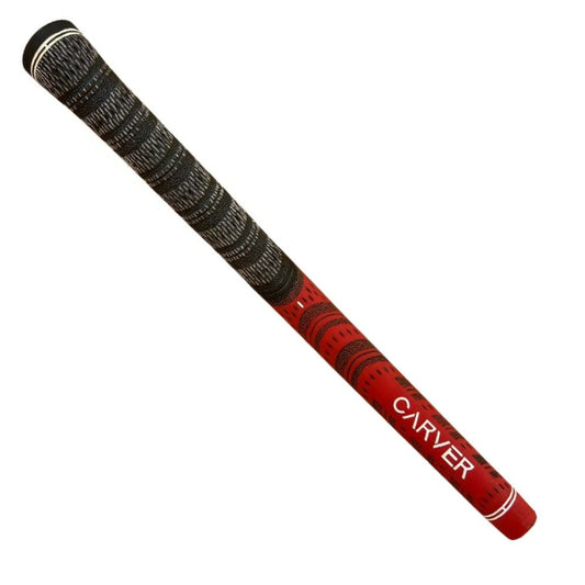 Carver Dual Compound Golf Grip - Standard - Red
