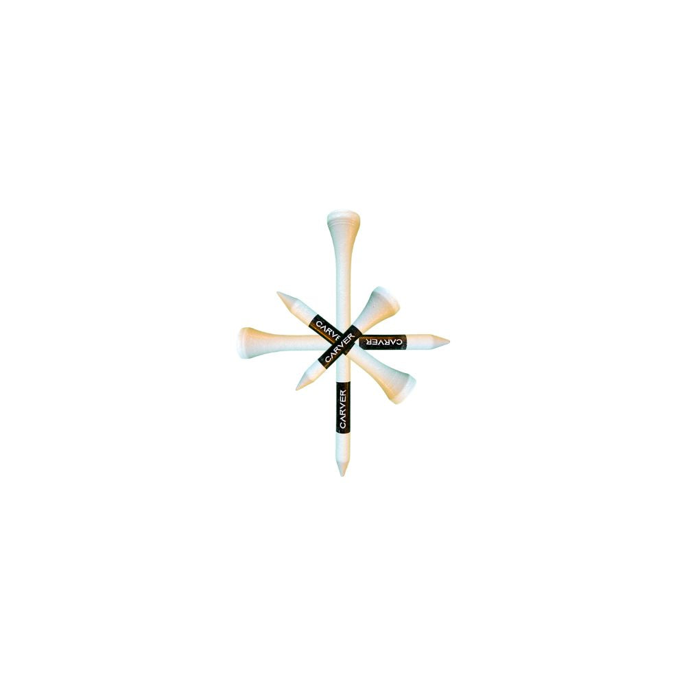 Carver wooden golf tees